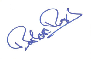 Barbara Rush signed 4x6 index card