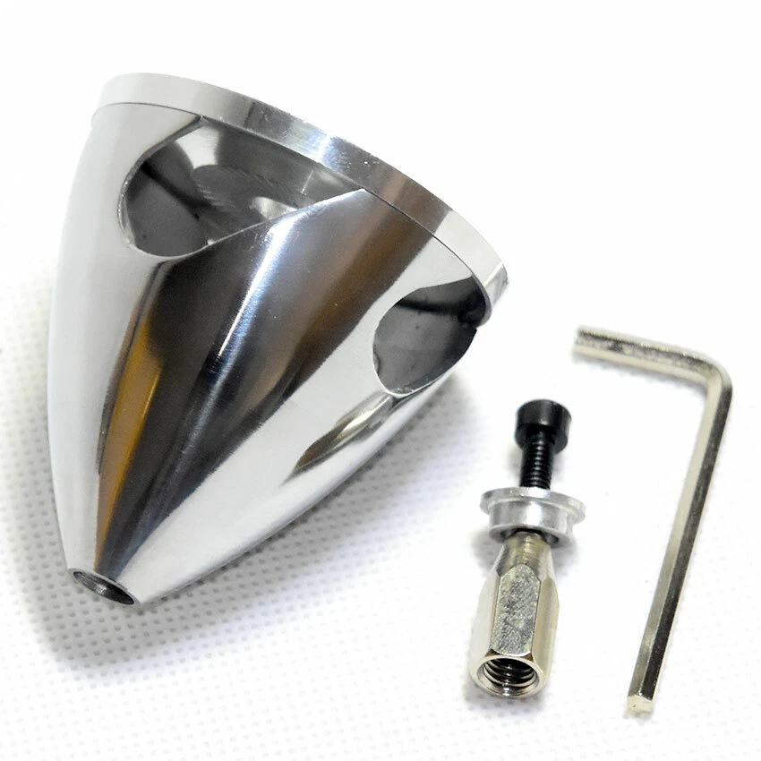 4 Bladed 3.25in /82mm Alloy Spinner for 8mm Shaft Nitro Engine RC Model Airplane - Image 1 of 4