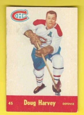 1955-56 Parkhurst  Doug Harvey - Image 1 of 2
