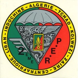 Calcomanía de vinilo autoadhesiva French Foreign Legion 2e REP - Imagen 1 de 1