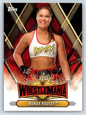 Ronda Rousey 2019 Topps WWE Road to Wrestlemania Wrestlemania 35 Roster #WM-8 - Image 1 of 2