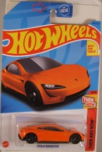 HOT WHEELS #2023-249 Tesla Roadster, on US long card (IMPERFECT CARD) - Picture 1 of 3
