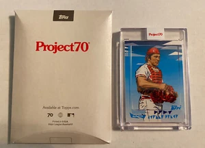 2021 Topps P70 Project 70 #72 Johnny Bench 1982 By Naturel In Hand Reds - Picture 1 of 3