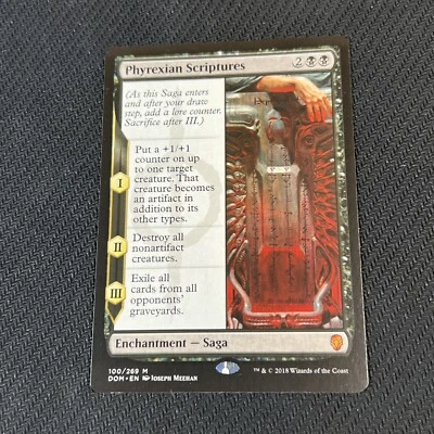Phyrexian Scriptures Magic The Gathering Mtg Mythic Dominaria Card - Image 1 of 4