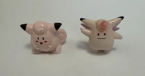 Lote de 2 figuras Pokemon TOMY CGTSJ Clefairy Clefable - Imagen 1 de 5
