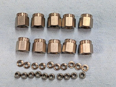 QTY 10 Crawford Swagelok SS-200-NFSET 1/8" stainless ( SS-202-1 w/ Ferrules )