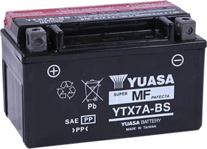 YUASA YTX7A-BS(CP) BATTERIA AGM SENZA MANUTENZIONE KYMCO PEOPLE 125 S 2014 - Foto 1 di 1
