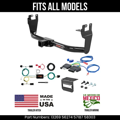 适用于 15 - 23 吉普 Renegade 拖车挂 + 5 针线 适合所有型号 Curt Tow 套件 — 第 1/4 张图片