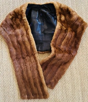 Vtg Red Fox Fur Capelet Stole Shawl Wrap Genuine Authentic - Image 1 of 4