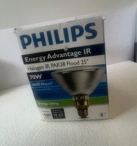 PHILIPS ENERGY ADVANTAGE IR HALOGEN IR PAR38 FLOOD 25 - Picture 1 of 2