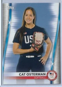 2020 TOPPS OLYMPICS CAT OSTERMAN CARD #70 ~ USA SOFTBALL 2021 ~ QUANTITÀ ~ TEXAS - Foto 1 di 2