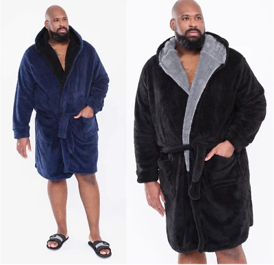 Duke D555 Hombre Suave Bata con Capucha Ropa Cómoda Talla Grande 2-8XL - Imagen 1 de 2
