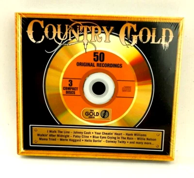 Country Gold 50 Original Recordings 3 CDs (The Gold Series) New! - Image 1 of 4