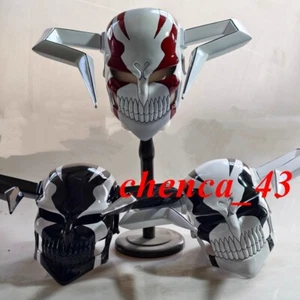 Anime 1:1 Ichigo Hollow Mask Helmet Bleach Kurosaki Tensa Banka FRP Cosplay Prop - Bild 1 von 20