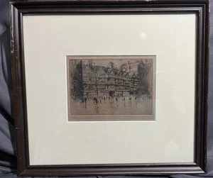 Ernest Geissendorfer Engraving Signed - Picture 1 of 5