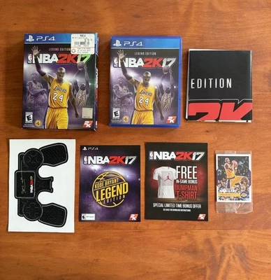 NBA 2K17 Legend Edition Kobe Bryant PS4 CIB w/ Big Box, Manual, Poster, Cards + - Image 1 of 4