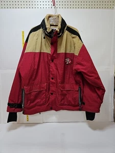 RAR Herren Vintage 80er CHAMPION San Francisco 49'ers Puffer Jacke mit Kapuze 2 XL - Bild 1 von 24