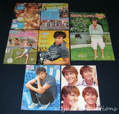 Lote Pinup recortes de revista Zac Efron Vanessa HSM 16 página completa L418-B Foto 1 de 2