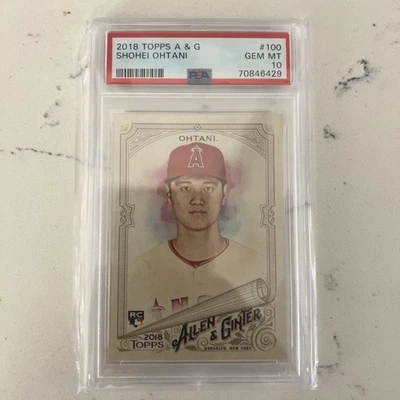 PSA 10 SHOHEI OHTANI/OTANI 2018 TOPPS ALLEN & GINTER Rookie Card RC GEM MINT - Image 1 of 2