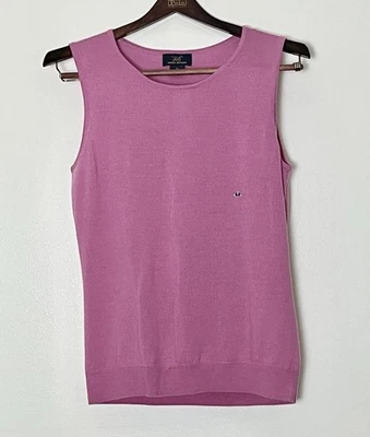 Nuevo con etiquetas Chaleco Suéter Brooks Brothers 346 Para Hombre Rosa Medio 100% Lana Merino Iglesia Foto 1 de 4