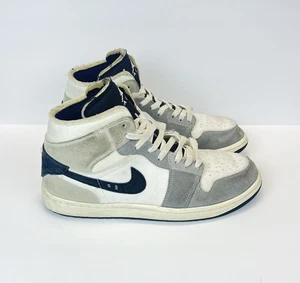 Size 10 .5 Air Jordan 1 SE Craft Mid - Cement Grey/Black-White - Retail $135 - Picture 1 of 9