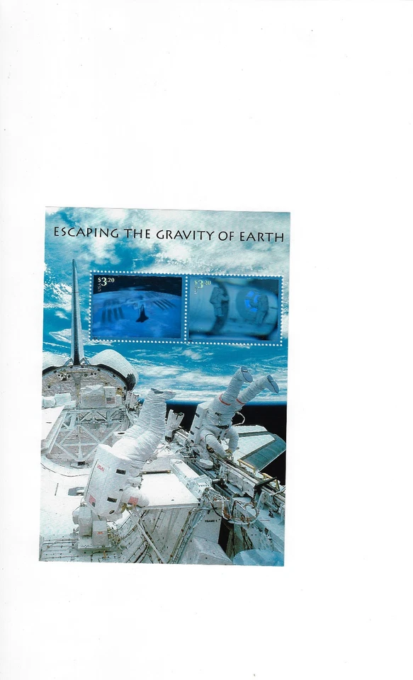 US Stamps  Sheets/Postage Sct #3411 Escaping Gravity MNH F-VF OG  FV$6.40 - Image 1 of 1