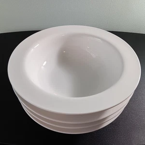 Set Of 4 Pier 1 New Essentials Coupe White 10" Diameter Pasta/Serving Bowls - Picture 1 of 6