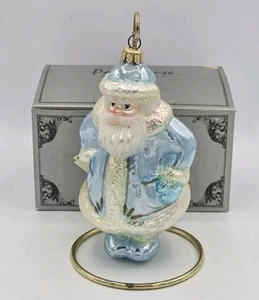 Schöne Kurt S. Adler Polonaise Blue Frost Weihnachtsmann mundgeblasenes Glas... - Bild 1 von 8