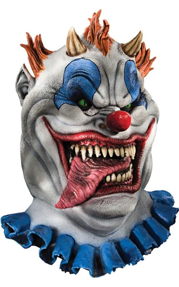 ADULT MENS FATZO SCARY EVIL CLOWN MASK HALLOWEEN COSTUME - Image 1 of 2