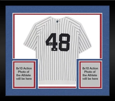 Camiseta deportiva Nike blanca autografiada por Anthony Rizzo New York Yankees enmarcada auténtica Foto 1 de 4