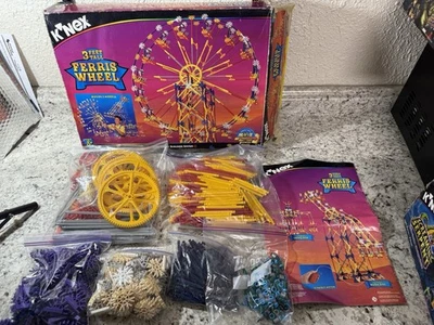 K'NEX Ferris Wheel 3' Feet Tall  Kit #15116 1999 Complete with Manual & Motor - Image 1 of 4