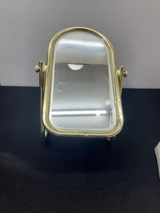 Rosalco Brass Tube Framed Swivel/Tilting Tabletop Shaving Vanity Mirror NIB - Picture 1 of 9