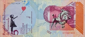 BANKSY * 5 Bolivares * Echte Banknote * Dismaland 2015 * Zertifikat * Stempel - Bild 1 von 10