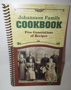 Johansson Family Cookbook 5 Generations of Family Recipes Book - Imagen 1 de 5