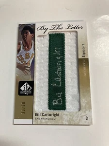 2011 Sp Authentic ￼ By The Letter Bill Cartwright Autograph On Jersey 33/50 USF - Picture 1 of 2