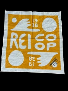 REI COOP bandana Trail Supplies Geometric Marigold Beige Scarf 100% Cotton READ - Picture 1 of 9