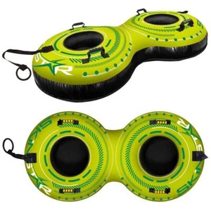 SkinStar Double Snowtube 2er Rodel Schneereifen Rutschreifen Schlitten Bob green - Bild 1 von 5