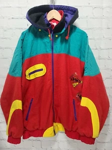 Chaqueta Adidas Rara De Colección Años 90 Dibujos Animados Talla L (M) Roja, c12 - Imagen 1 de 12