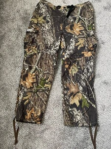 Guide Series XL Zip Off Camo Pants Mossy Oak Belted Cargo 42x31 - Picture 1 of 7