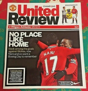 Manchester United gegen WIGAN ATHLETIC - Offizielles Spieltagsprogramm - 26.12.2011 - Bild 1 von 1