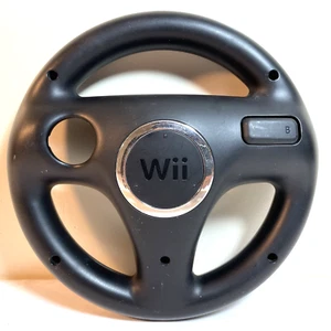Nintendo Wii Schwarz Rennlenkrad RVL-024 Mario Kart Original OEM - Bild 1 von 10