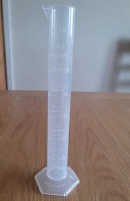Vitlab 50ml Graduated Plastic Measuring Cylinder, Brand New, In Packaging