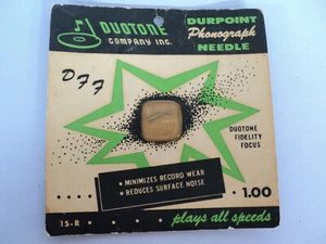 Vintage Duotone Durpoint Phonograph TurnTable Needle 15-R New Old Stock - Bild 1 von 2