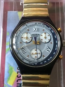 Wristwatch SWATCH Chrono ALABAMA (SCN105/106)-Full working-NEW/NOS/blue/ gray - Imagen 1 de 3