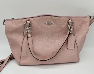 Coach Kelsey Satchel Pink Shadow Rose Leather Purse Crossbody Convertible Bag - Image 1 of 4