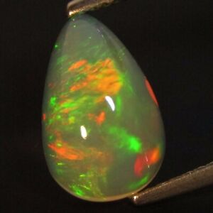 2.69Ct Genuine Natural Color Play White Opal Pear Shape Loose Gem