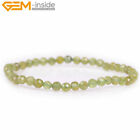 4mm Assorted Stone Faceted Gemstone Healing Jewelry Stretch Bracelet 7.5" Gift