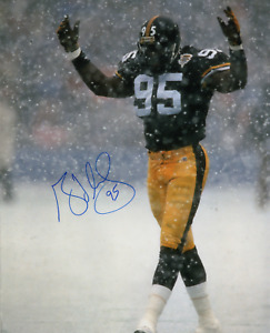 Greg Lloyd signed autographed 16x20 photo! Pittsburgh Steelers! AMCo COA 4222