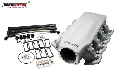 Deepmotor LS1 LS2 LS6 102mm Casting Bolted Intake Manifold with Fuel Rail Silver - Image 1 of 4