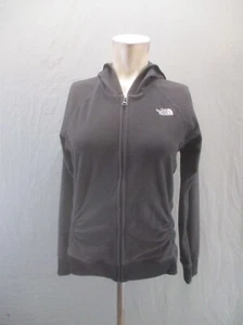 The North Face Size XL Girls BLK Full Zip Pocket Fleece Hood Athletic Jacket 707 - Picture 1 of 9
